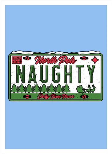 Christmas License Plate