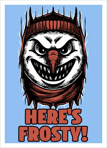 Snowman Horror Door Movie