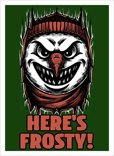 Snowman Horror Door Movie