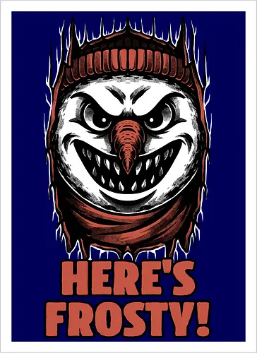 Snowman Horror Door Movie