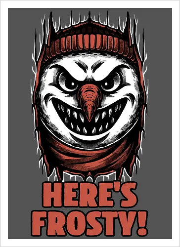 Snowman Horror Door Movie