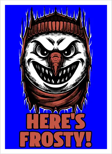 Snowman Horror Door Movie