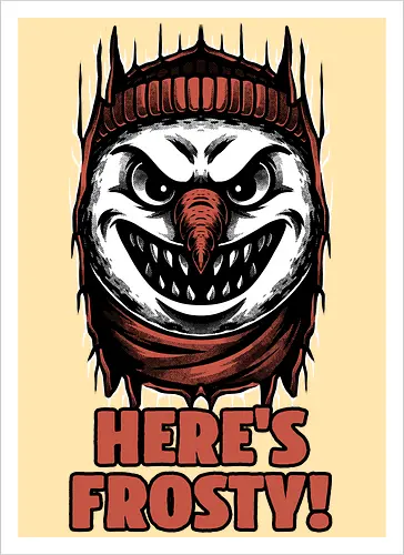 Snowman Horror Door Movie