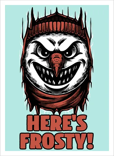 Snowman Horror Door Movie