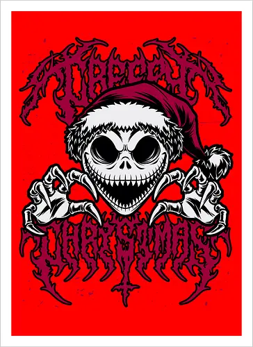 Creepy Christmas Skeleton Spooky 