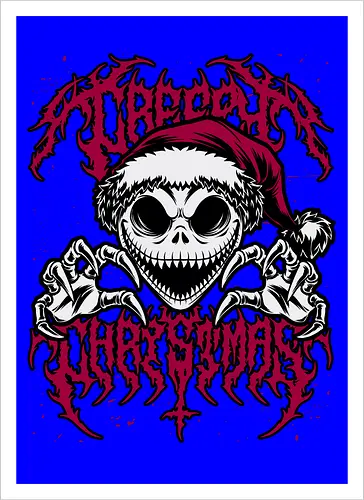 Creepy Christmas Skeleton Spooky 