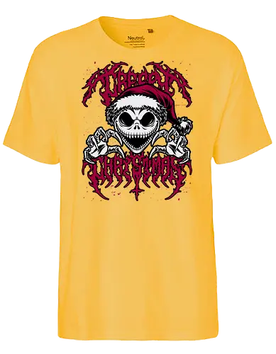 Creepy Christmas Skeleton Spooky  - Halloween, Christmas Vacation, Christmas Eve, Christmas Sweater, Christmas, Band, Band Tee, Spooky, Spooky Season, Spookmas, Creepy, Holiday, Stop Motion, Movie, Classic, Animation, creepymas, creepmas, Classic Animation - Fairtrade T-Shirt