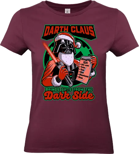 Dark Lord Christmas - Space Movie Parody - Movies, Scifi, Space, Action, Space Opera, classic, movie, christmas, santa claus, naughty list, naughty, gift, gifts - Standard T-Shirt (Frauen)