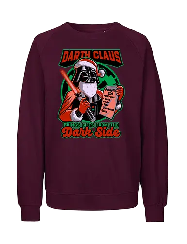 Dark Lord Christmas - Space Movie Parody - Movies, Scifi, Space, Action, Space Opera, classic, movie, christmas, santa claus, naughty list, naughty, gift, gifts - Fairtrade Sweatshirt