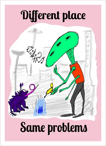 Different place, same problems