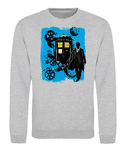 The doctor and the time machine - tardis, dr who, Doctor, time machine, time and space machine, TV, scifi - Sweatshirt