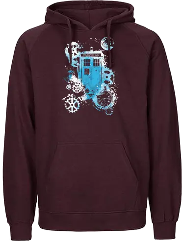 Time and space machine - Doctor, dr who, tardis, TV, TV show, pop culture, scifi - Fairtrade Hoodie