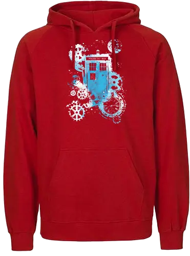 Time and space machine - Doctor, dr who, tardis, TV, TV show, pop culture, scifi - Fairtrade Hoodie