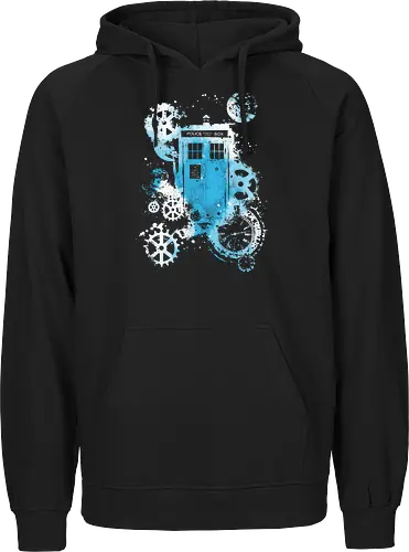 Time and space machine - Doctor, dr who, tardis, TV, TV show, pop culture, scifi - Fairtrade Hoodie