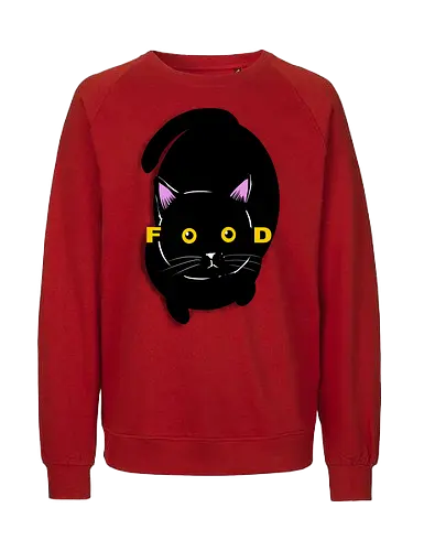 FooD - cats, cats lovers, cute cats, animals, funny - Fairtrade Sweatshirt
