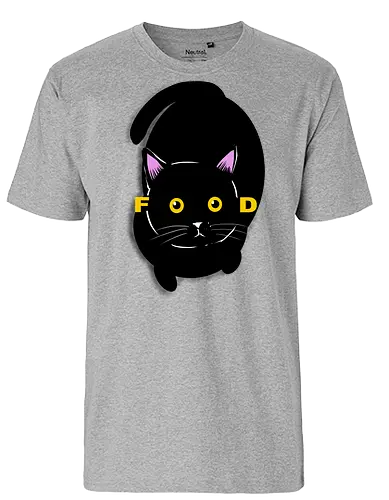 FooD - cats, cats lovers, cute cats, animals, funny - Fairtrade T-Shirt