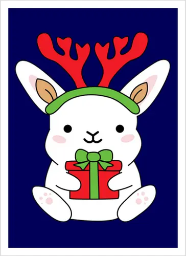  Rabbit With Gift 