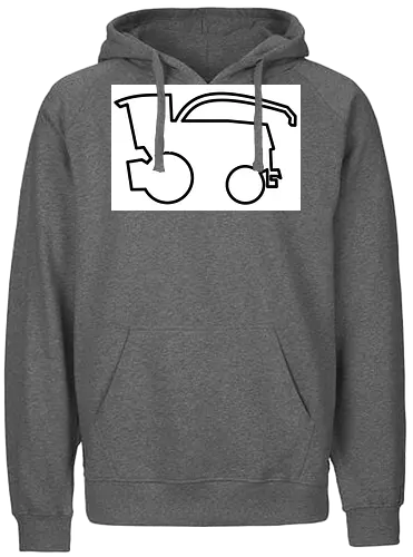 Logo einfach - Fairtrade Hoodie