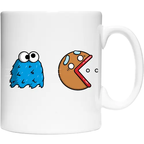 Cookie-Man! - cookie-monster, sesame-street, pac-man, arcade, gaming, gamer, video-games, nostalgia, mashup, funny