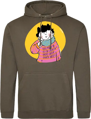 Guck mal.. - Ringelpullisprüche, Ringeldinger, streifenweise, Spruch, Weisheit, Motivation, Ringelpulli, SprücheShirt, Cartoon Illustration, Statement, Handgezeichnet, Humor, Selbstironie, Streifenpulli, Spruchshirt, deutsch - Standard Hoodie