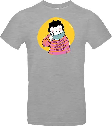 Guck mal.. - Ringelpullisprüche, Ringeldinger, streifenweise, Spruch, Weisheit, Motivation, Ringelpulli, SprücheShirt, Cartoon Illustration, Statement, Handgezeichnet, Humor, Selbstironie, Streifenpulli, Spruchshirt, deutsch - Standard T-Shirt
