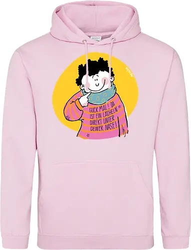 Guck mal.. - Ringelpullisprüche, Ringeldinger, streifenweise, Spruch, Weisheit, Motivation, Ringelpulli, SprücheShirt, Cartoon Illustration, Statement, Handgezeichnet, Humor, Selbstironie, Streifenpulli, Spruchshirt, deutsch - Standard Hoodie