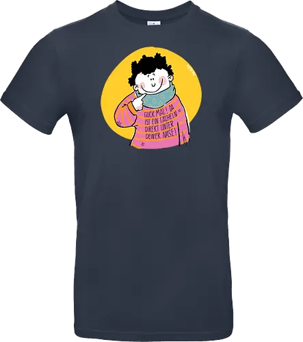 Guck mal.. - Ringelpullisprüche, Ringeldinger, streifenweise, Spruch, Weisheit, Motivation, Ringelpulli, SprücheShirt, Cartoon Illustration, Statement, Handgezeichnet, Humor, Selbstironie, Streifenpulli, Spruchshirt, deutsch - Standard T-Shirt