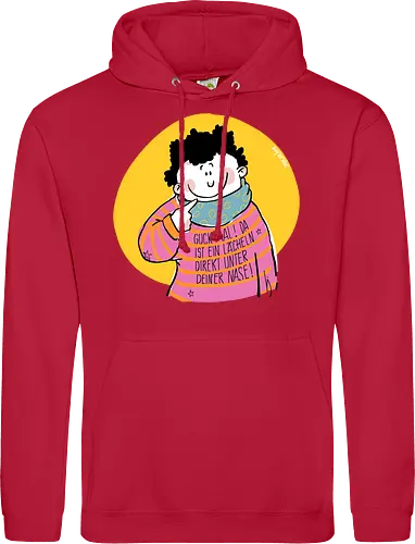 Guck mal.. - Ringelpullisprüche, Ringeldinger, streifenweise, Spruch, Weisheit, Motivation, Ringelpulli, SprücheShirt, Cartoon Illustration, Statement, Handgezeichnet, Humor, Selbstironie, Streifenpulli, Spruchshirt, deutsch - Standard Hoodie