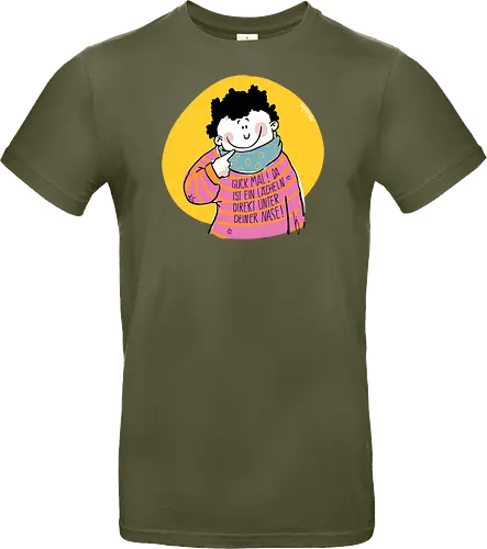 Guck mal.. - Ringelpullisprüche, Ringeldinger, streifenweise, Spruch, Weisheit, Motivation, Ringelpulli, SprücheShirt, Cartoon Illustration, Statement, Handgezeichnet, Humor, Selbstironie, Streifenpulli, Spruchshirt, deutsch - Standard T-Shirt