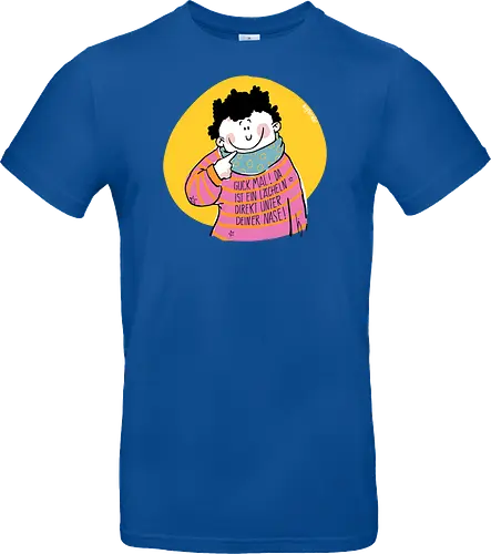 Guck mal.. - Ringelpullisprüche, Ringeldinger, streifenweise, Spruch, Weisheit, Motivation, Ringelpulli, SprücheShirt, Cartoon Illustration, Statement, Handgezeichnet, Humor, Selbstironie, Streifenpulli, Spruchshirt, deutsch - Standard T-Shirt