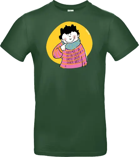 Guck mal.. - Ringelpullisprüche, Ringeldinger, streifenweise, Spruch, Weisheit, Motivation, Ringelpulli, SprücheShirt, Cartoon Illustration, Statement, Handgezeichnet, Humor, Selbstironie, Streifenpulli, Spruchshirt, deutsch - Standard T-Shirt