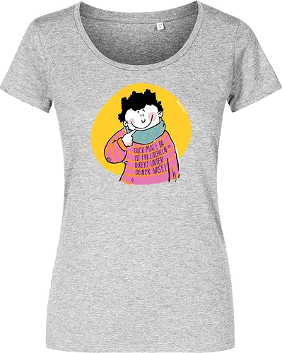 Guck mal.. - Ringelpullisprüche, Ringeldinger, streifenweise, Spruch, Weisheit, Motivation, Ringelpulli, SprücheShirt, Cartoon Illustration, Statement, Handgezeichnet, Humor, Selbstironie, Streifenpulli, Spruchshirt, deutsch - Damen T-Shirt