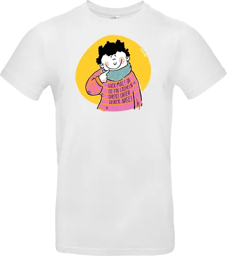 Guck mal.. - Ringelpullisprüche, Ringeldinger, streifenweise, Spruch, Weisheit, Motivation, Ringelpulli, SprücheShirt, Cartoon Illustration, Statement, Handgezeichnet, Humor, Selbstironie, Streifenpulli, Spruchshirt, deutsch - Standard T-Shirt