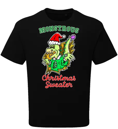 Lustiges Monster Hässlicher Weihnachts-Dino