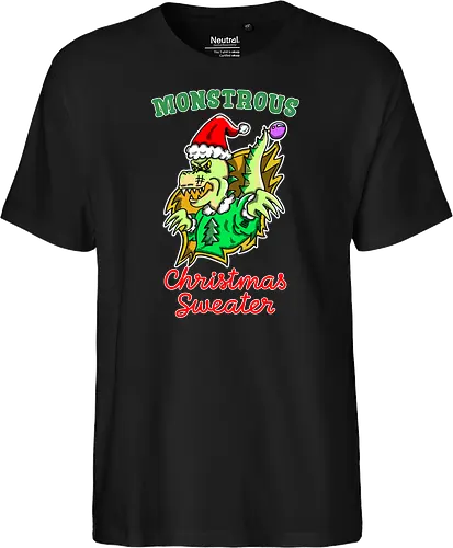 Lustiges Monster Hässlicher Weihnachts-Dino