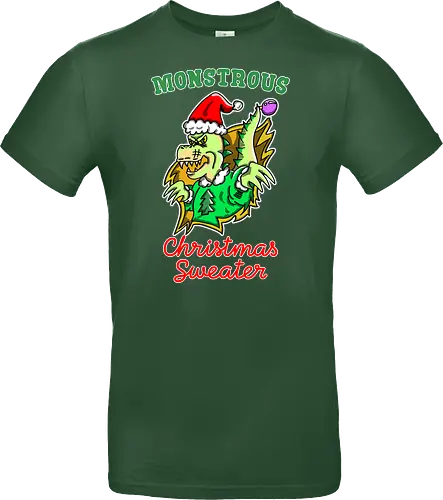 Lustiges Monster Hässlicher Weihnachts-Dino