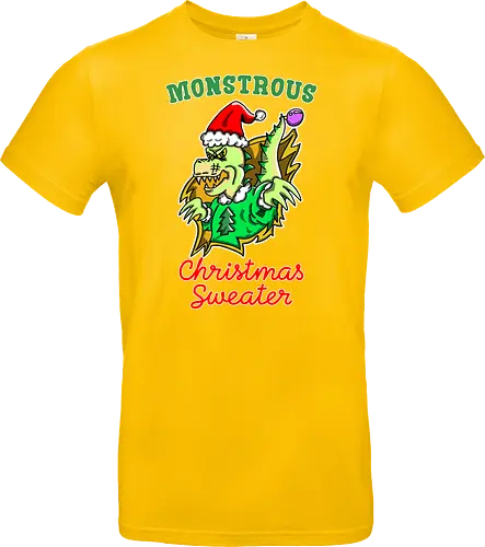 Lustiges Monster Hässlicher Weihnachts-Dino