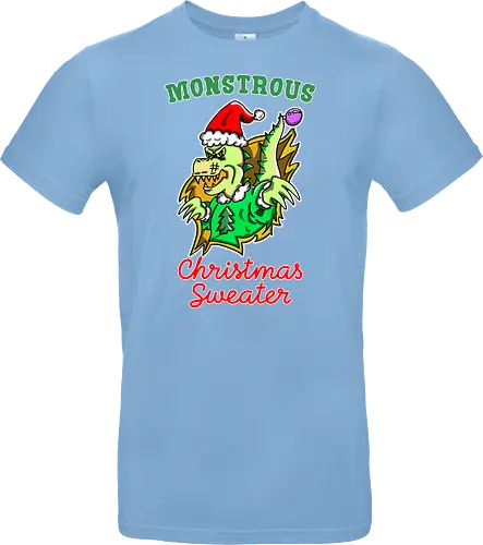 Lustiges Monster Hässlicher Weihnachts-Dino