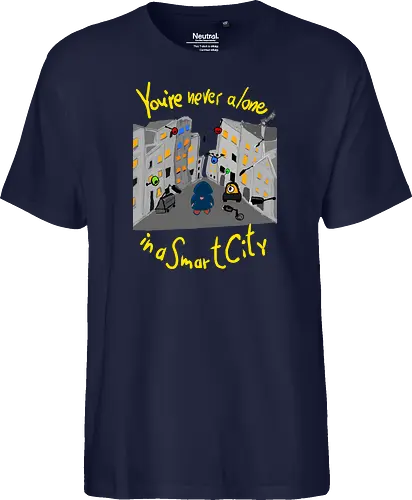 You're never alone in a Smart City, helle Schrift