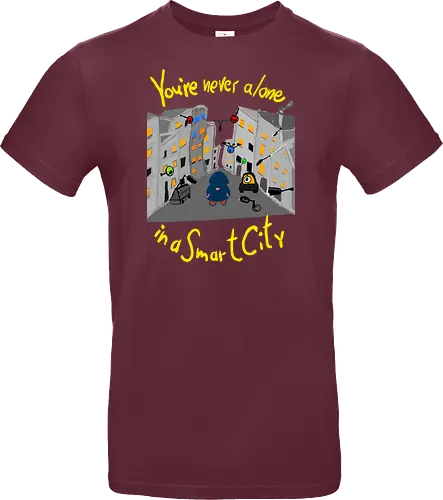 You're never alone in a Smart City, helle Schrift