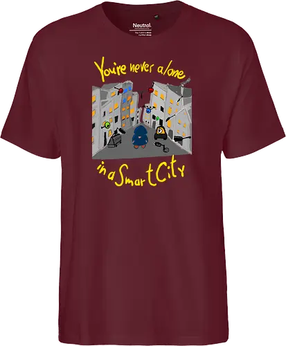 You're never alone in a Smart City, helle Schrift