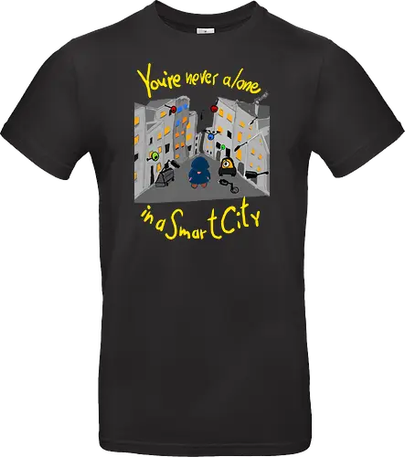 You're never alone in a Smart City, helle Schrift