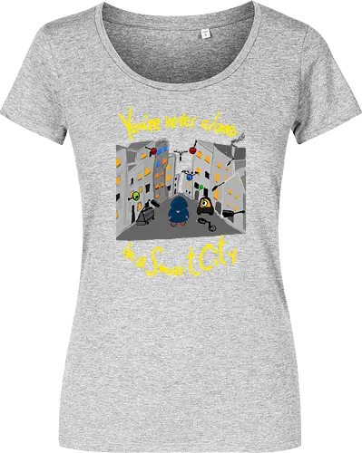 You're never alone in a Smart City, helle Schrift