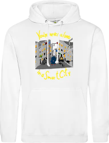 You're never alone in a Smart City, helle Schrift