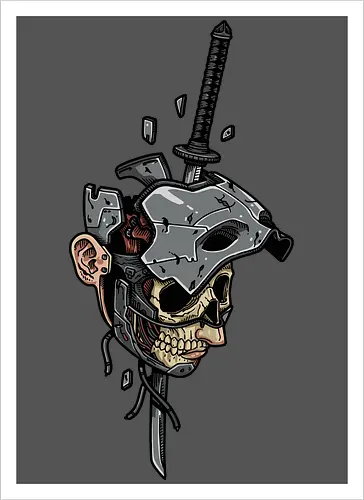 Cyberpunk Samurai Mortality