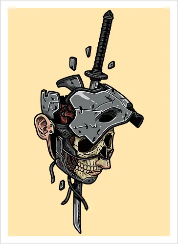 Cyberpunk Samurai Mortality