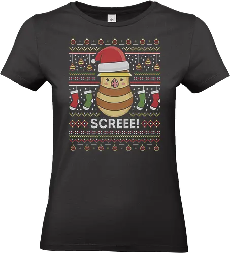 Serpent Of Ronka Ugly Sweater - fantasy, the great serpent of ronka, scree, video games, gaming, xmas, ugly christmas sweater, eorzea, Kupo - Standard T-Shirt (Frauen)