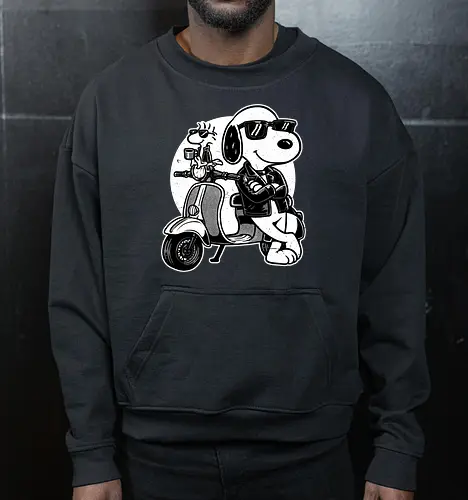 Cool Beagle Biker