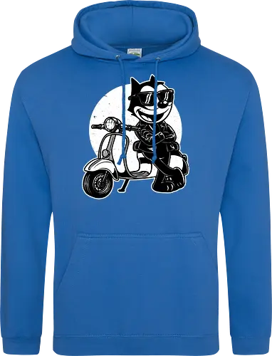 Cool Black Cat Biker