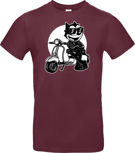 Cool Black Cat Biker